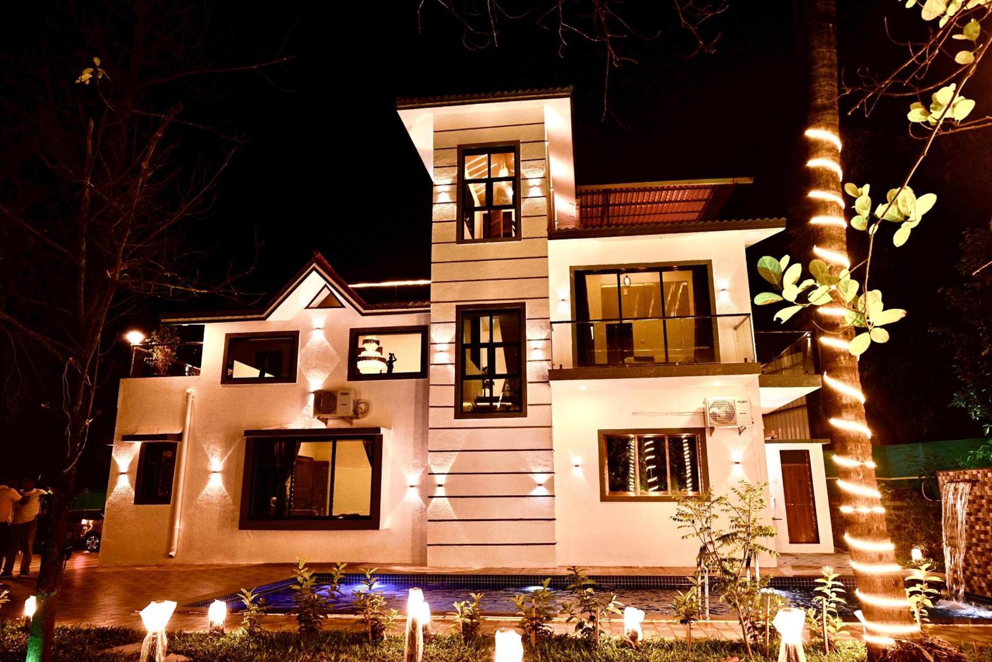 Seas The Day Luxurious 5Bhk Villa 2Min From Awas Beach With Huge Private Pool Alibag Exterior photo