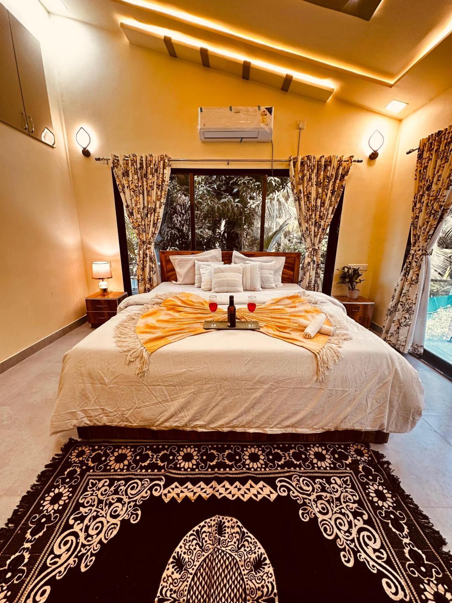 Seas The Day Luxurious 5Bhk Villa 2Min From Awas Beach With Huge Private Pool Alibag Exterior photo