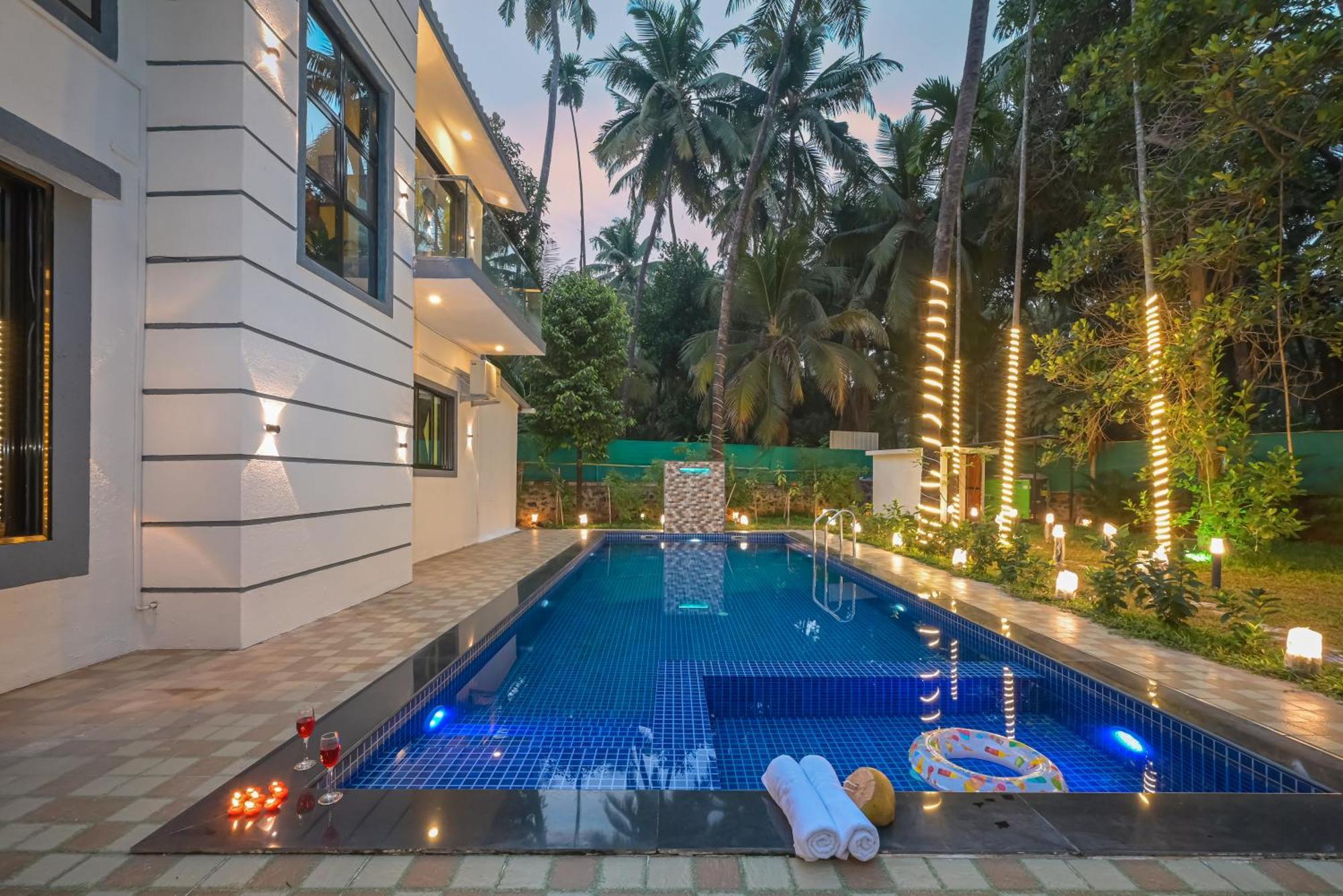 Seas The Day Luxurious 5Bhk Villa 2Min From Awas Beach With Huge Private Pool Alibag Exterior photo